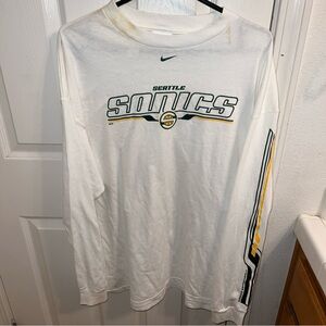 Nike White Seattle Sonics Tee